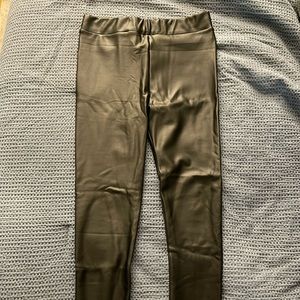 Pink Lily Faux Leather Leggings